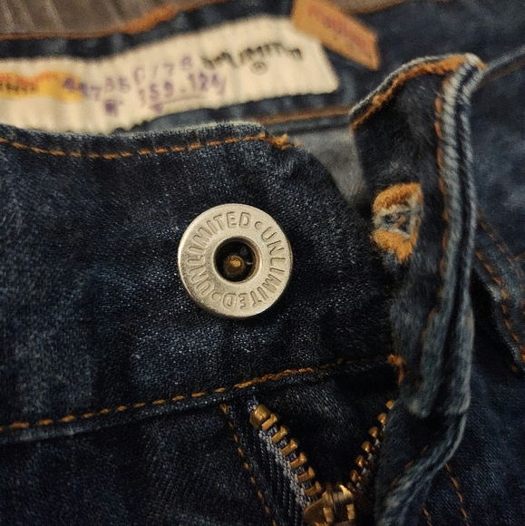 Rare Vintage x 90s UNLIMITED Distressed Blue Jean - Picture 8 of 12